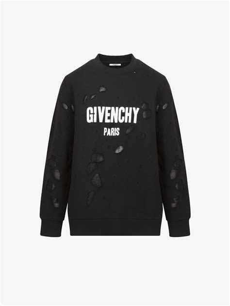 givenchy paris sweatshirt ebay|Givenchy destroyed sweatshirt.